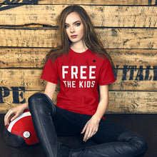 Load image into Gallery viewer, FREE THE KIDS (Exclusive Red) - Premium Unisex T-Shirt
