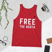Load image into Gallery viewer, FREE THE NORTH (Red) - Classic Unisex Tank
