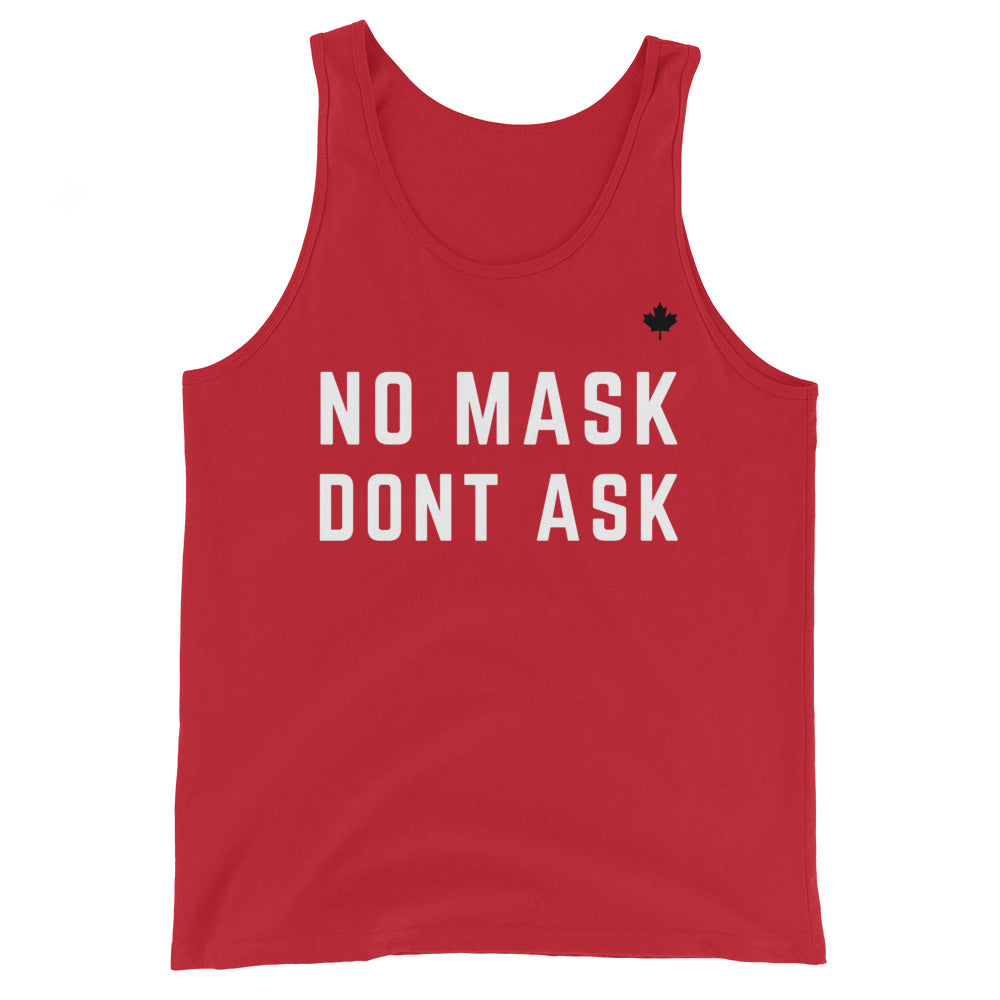 NO MASK DONT ASK (Red) - Classic Unisex Tank