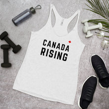 Load image into Gallery viewer, CANADA RISING (Heather White) - Women&#39;s Racerback Tank
