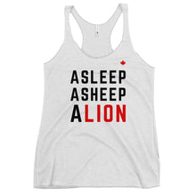 Load image into Gallery viewer, A LION (Heather White) - Women&#39;s Racerback Tank
