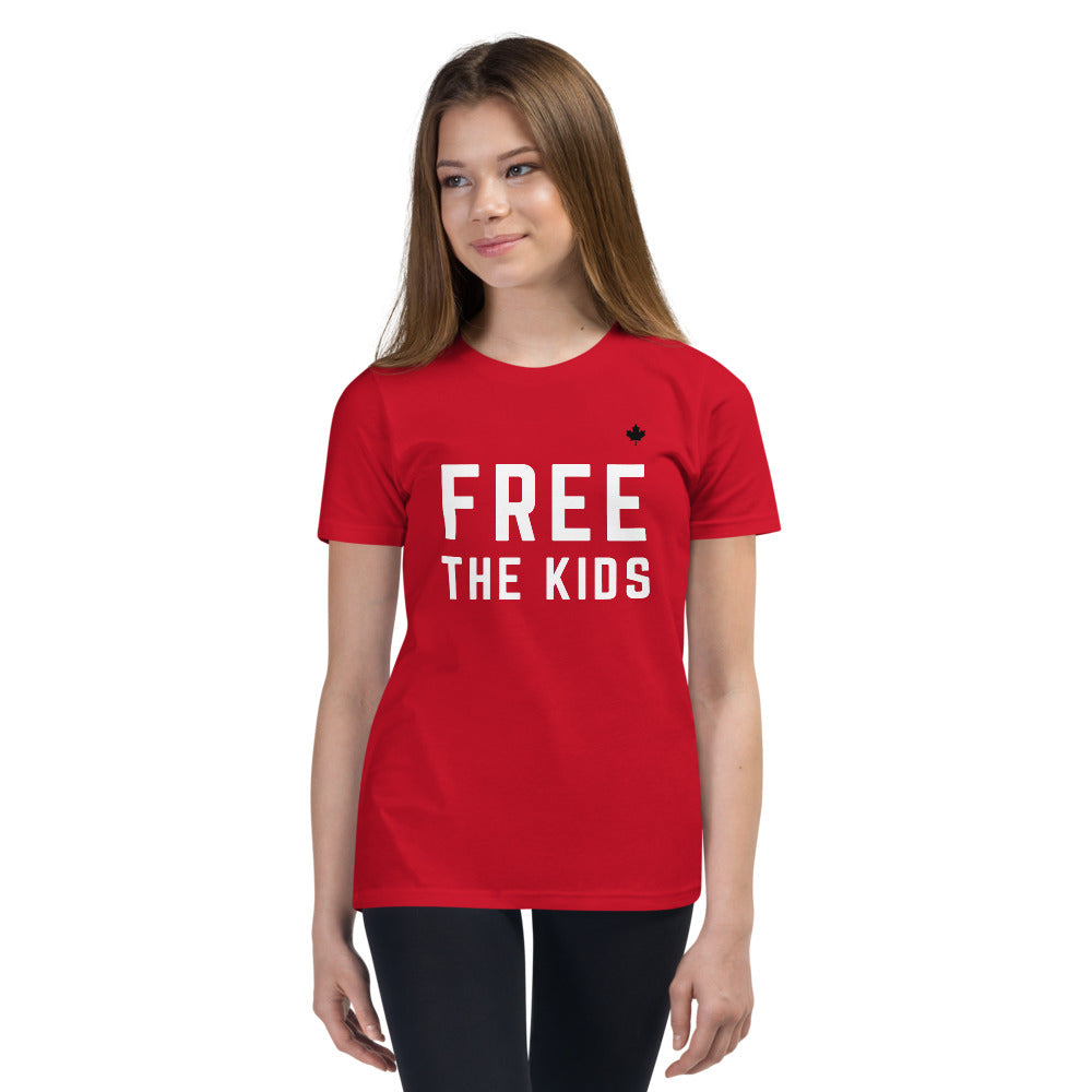 FREE THE KIDS (Red) - Youth Premium T-Shirt