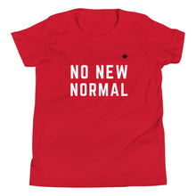 Load image into Gallery viewer, NO NEW NORMAL (Red) - Youth Premium T-Shirt
