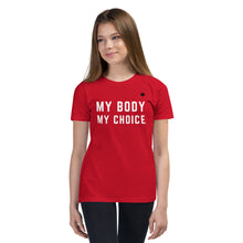 Load image into Gallery viewer, MY BODY MY CHOICE (Red) - Youth Premium T-Shirt

