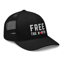 Load image into Gallery viewer, FREE THE NORTH - SNAPBACK (MESH TRUCKER) HATS (UNISEX)
