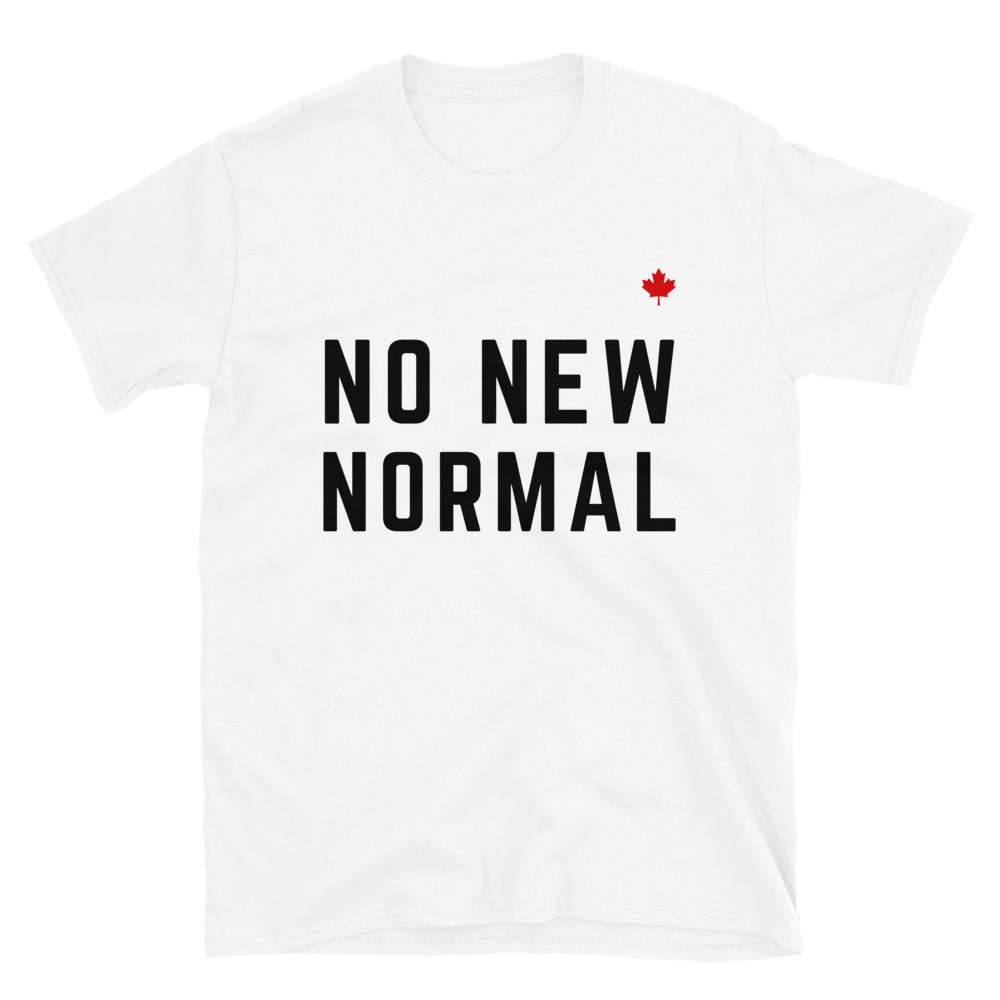 NO NEW NORMAL (White) - Unisex T-Shirt