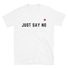Load image into Gallery viewer, JUST SAY NO (White) - Unisex T-Shirt
