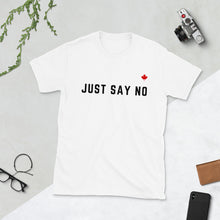 Load image into Gallery viewer, JUST SAY NO (White) - Unisex T-Shirt
