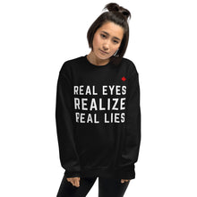 Load image into Gallery viewer, REAL EYES REALIZE REAL LIZE - Unisex CRU Necks
