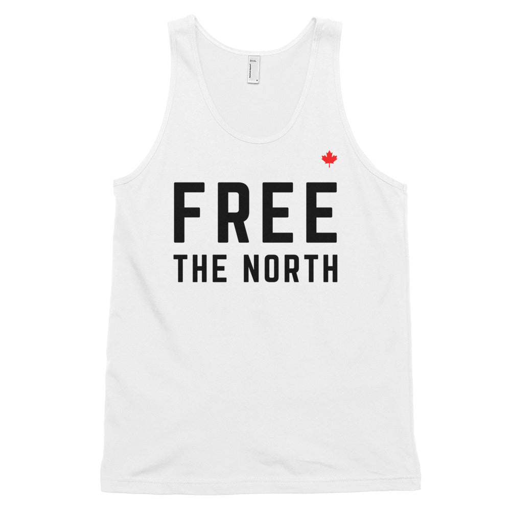 FREE THE NORTH (White) - Classic Unisex Tank