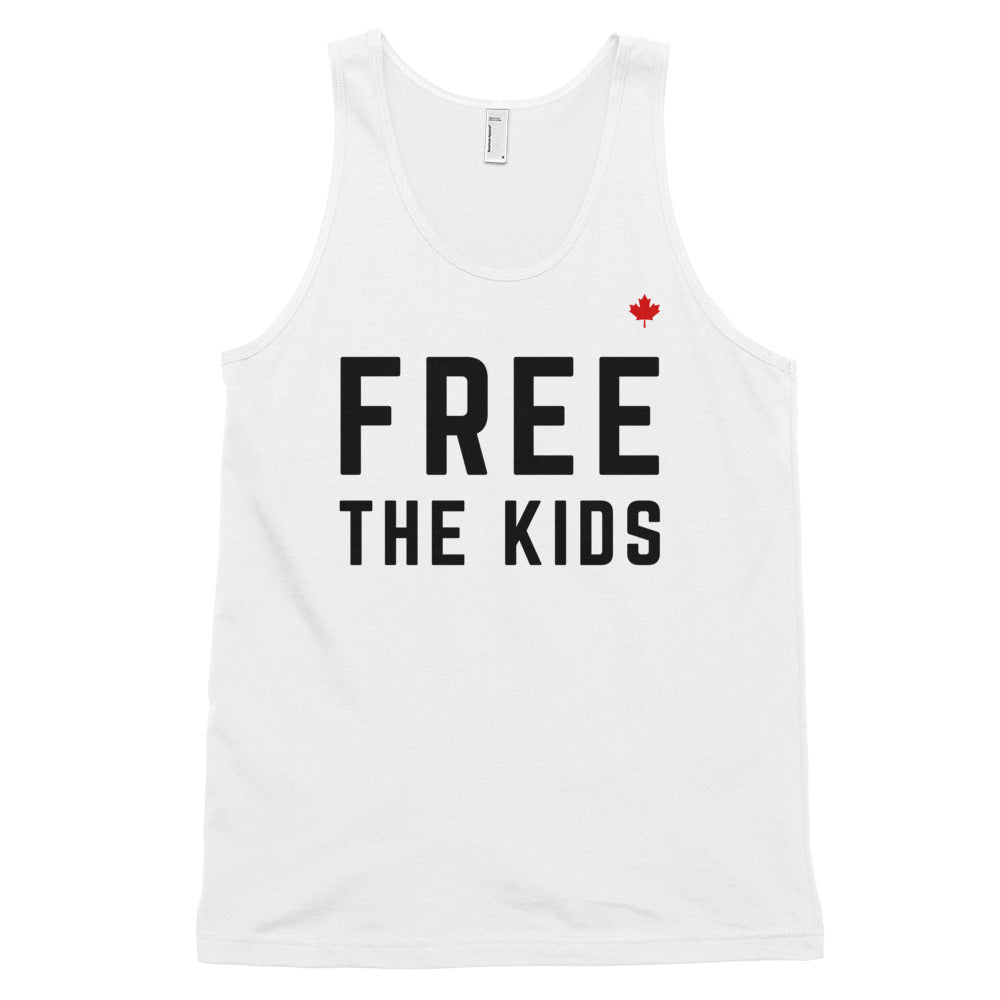 FREE THE KIDS (White) - Classic Unisex Tank