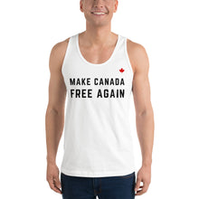 Load image into Gallery viewer, MAKE CANADA FREE AGAIN (White) - Classic Unisex Tank
