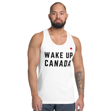 Load image into Gallery viewer, WAKE UP CANADA (White) - Classic Unisex Tank
