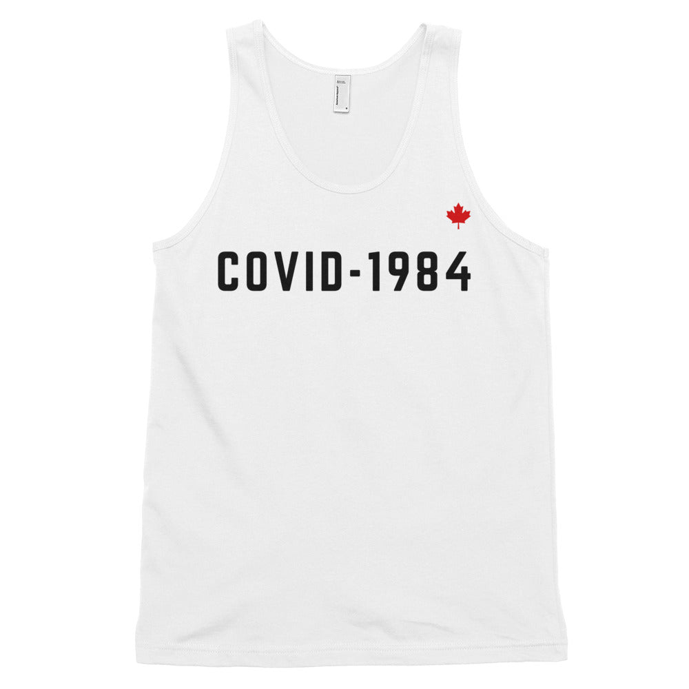 COVID-1984 (White) - Classic Unisex Tank