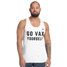 Load image into Gallery viewer, GO VAX YOURSELF (White) - Classic Unisex Tank
