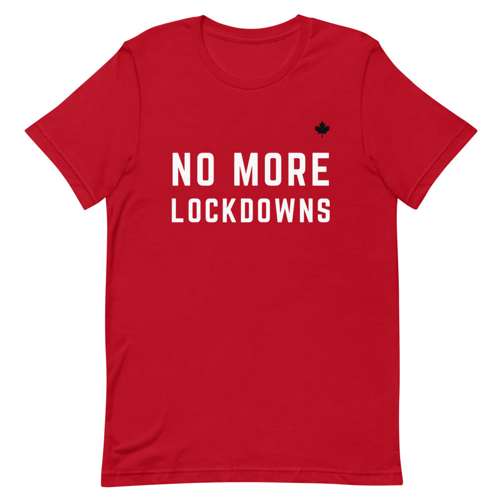 NO MORE LOCKDOWNS (Exclusive Red) - Premium Unisex T-Shirt