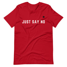 Load image into Gallery viewer, JUST SAY NO (Exclusive Red) - Premium Unisex T-Shirt
