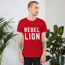 Load image into Gallery viewer, REBEL LION (Exclusive Red) - Premium Unisex T-Shirt
