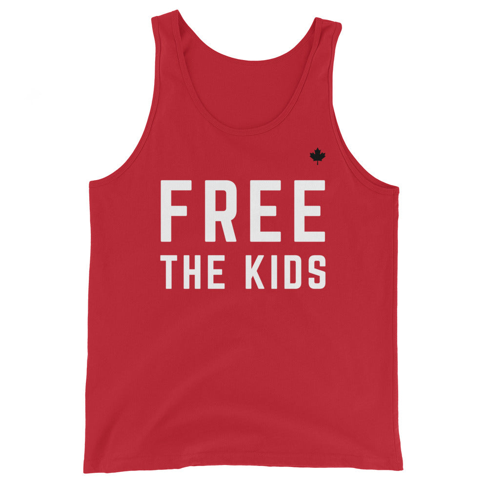 FREE THE KIDS (Red) - Classic Unisex Tank