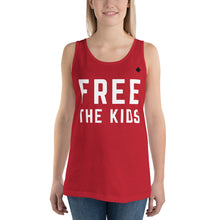 Load image into Gallery viewer, FREE THE KIDS (Red) - Classic Unisex Tank
