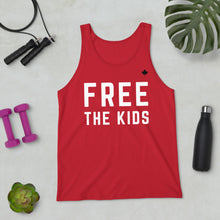 Load image into Gallery viewer, FREE THE KIDS (Red) - Classic Unisex Tank
