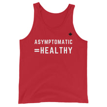 Load image into Gallery viewer, ASYMPTOMATIC=HEALTHY (Red) - Classic Unisex Tank
