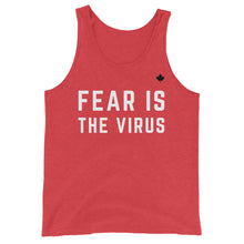 Load image into Gallery viewer, FEAR IS THE VIRUS (Red) - Classic Unisex Tank
