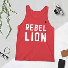 Load image into Gallery viewer, REBEL LION (Red) - Classic Unisex Tank
