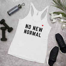 Load image into Gallery viewer, NO NEW NORMAL (Heather White) - Women&#39;s Racerback Tank
