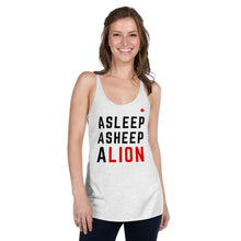 Load image into Gallery viewer, A LION (Heather White) - Women&#39;s Racerback Tank
