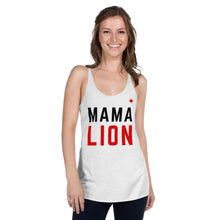 Load image into Gallery viewer, MAMA LION (Heather White) - Women&#39;s Racerback Tank

