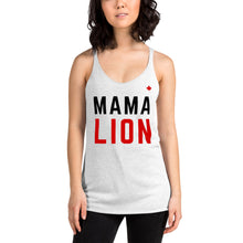 Load image into Gallery viewer, MAMA LION (Heather White) - Women&#39;s Racerback Tank
