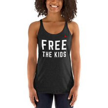 Load image into Gallery viewer, FREE THE KIDS - Women&#39;s Racerback Tank
