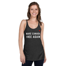 Load image into Gallery viewer, MAKE CANADA FREE AGAIN - Women&#39;s Racerback Tank
