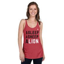 Load image into Gallery viewer, A LION (Vintage Red) - Women&#39;s Racerback Tank

