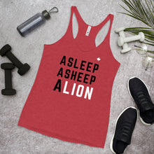 Load image into Gallery viewer, A LION (Vintage Red) - Women&#39;s Racerback Tank
