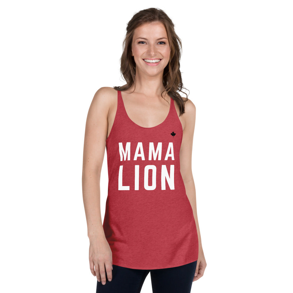 MAMA LION (Vintage Red) - Women's Racerback Tank