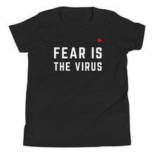 Load image into Gallery viewer, FEAR IS THE VIRUS - Youth Premium T-Shirt
