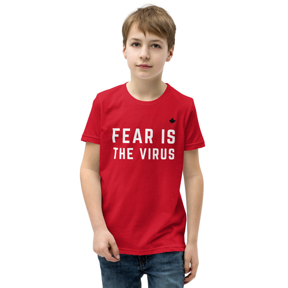 FEAR IS THE VIRUS (Red) - Youth Premium T-Shirt