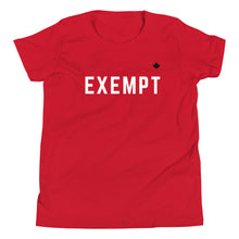 Load image into Gallery viewer, EXEMPT (Red) - Youth Premium T-Shirt
