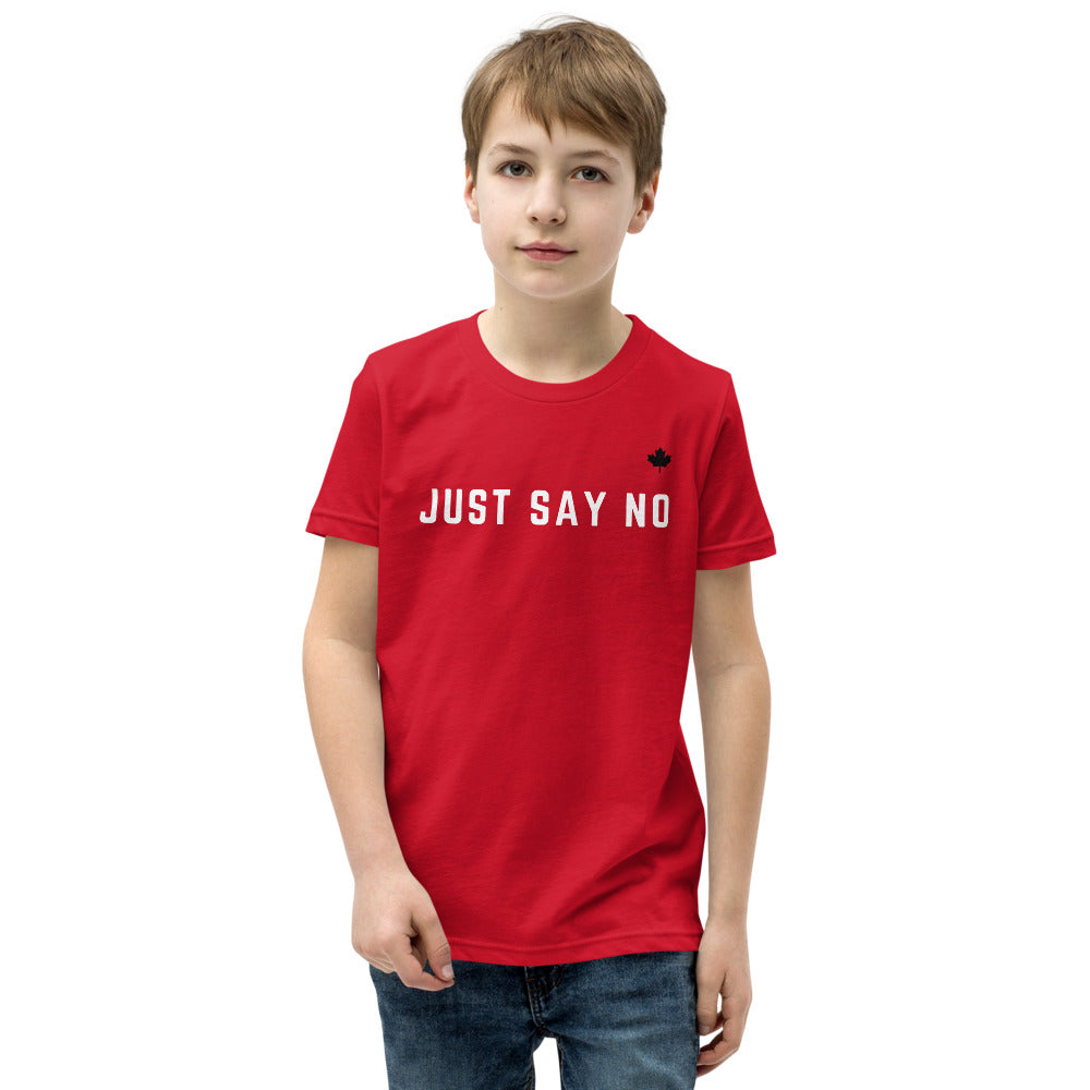 JUST SAY NO (Red) - Youth Premium T-Shirt