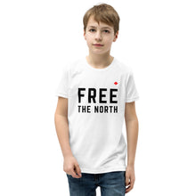 Load image into Gallery viewer, FREE THE NORTH (White) - Youth Premium T-Shirt
