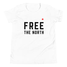 Load image into Gallery viewer, FREE THE NORTH (White) - Youth Premium T-Shirt
