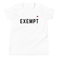 Load image into Gallery viewer, EXEMPT (White) - Youth Premium T-Shirt
