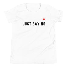Load image into Gallery viewer, JUST SAY NO (White) - Youth Premium T-Shirt
